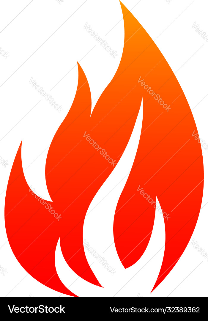 Blazing campfire isolated burning fire Blazing campfire isolated burning fire Vector Image