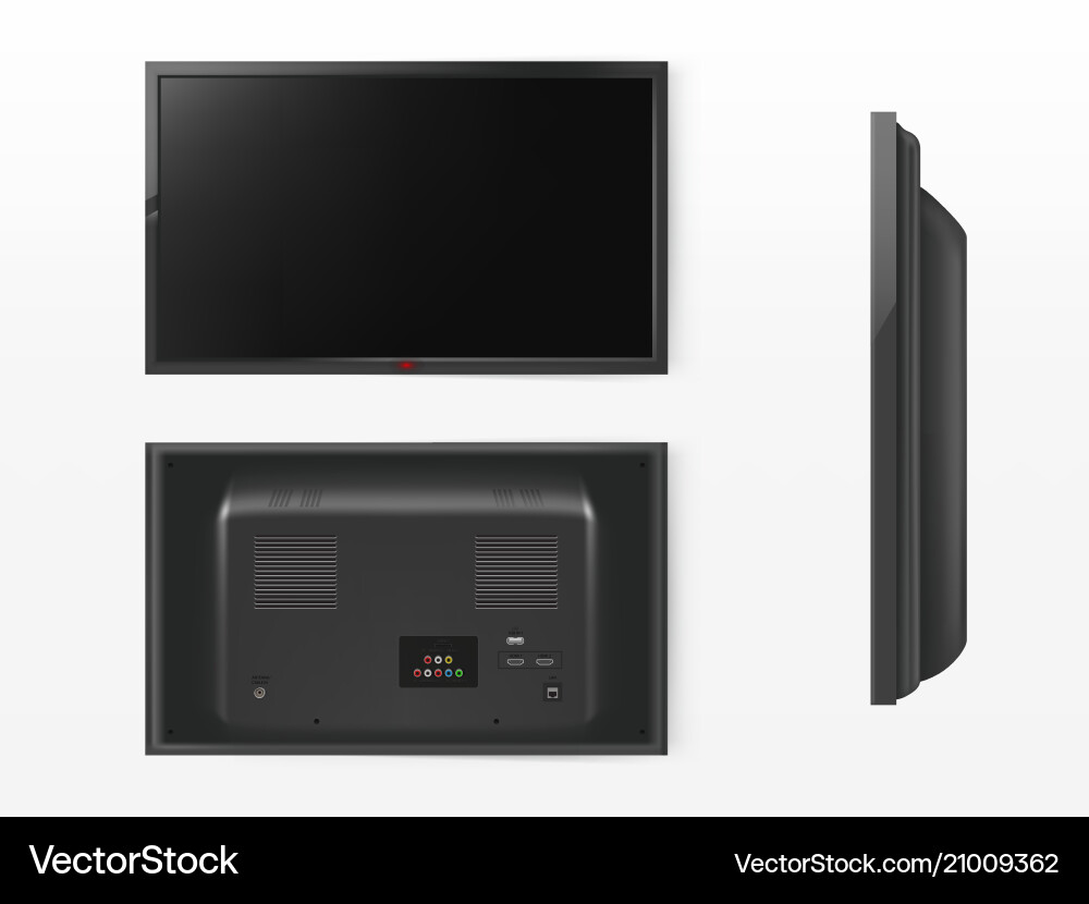 Lcd Bildschirm mockup tv Plasmafernsehen Lcd Bildschirm mockup tv Plasmafernsehen vektorbild