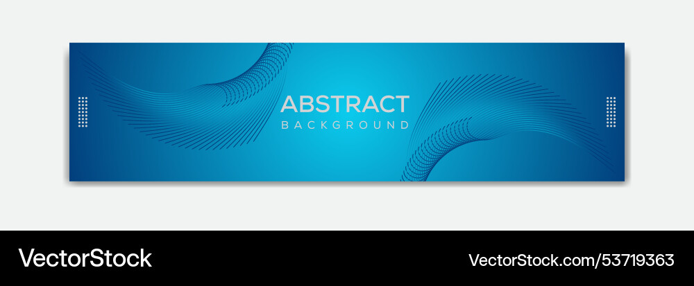 Abstract linkedin cover or banner Vector Image