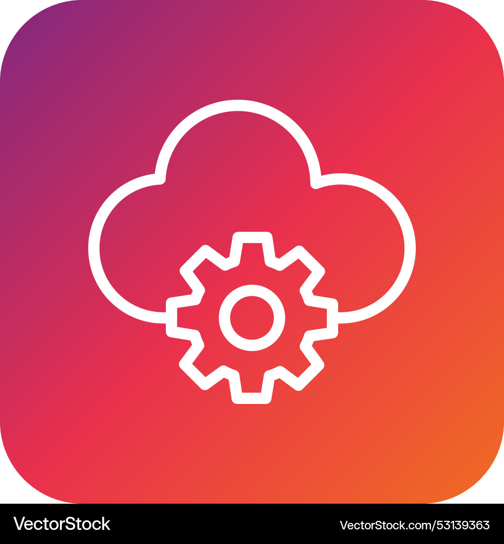 Cloud computing icon design vector image