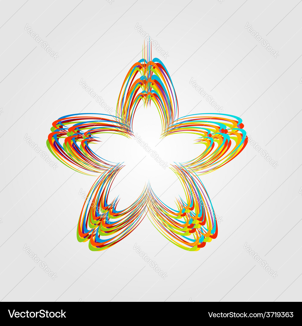 Fractal design element or banner for web Vector Image