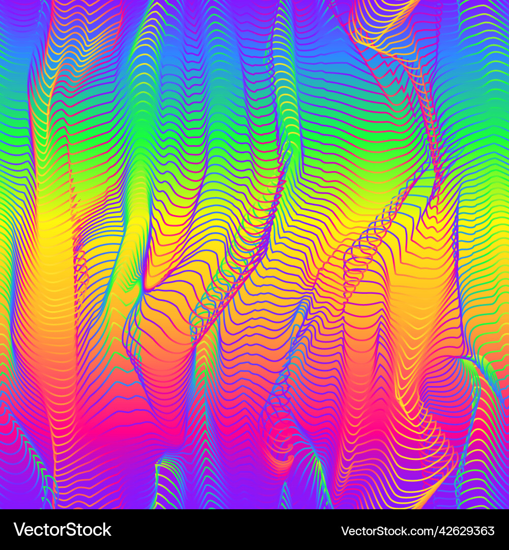 Rainbow Grid Background - Seamless vector image