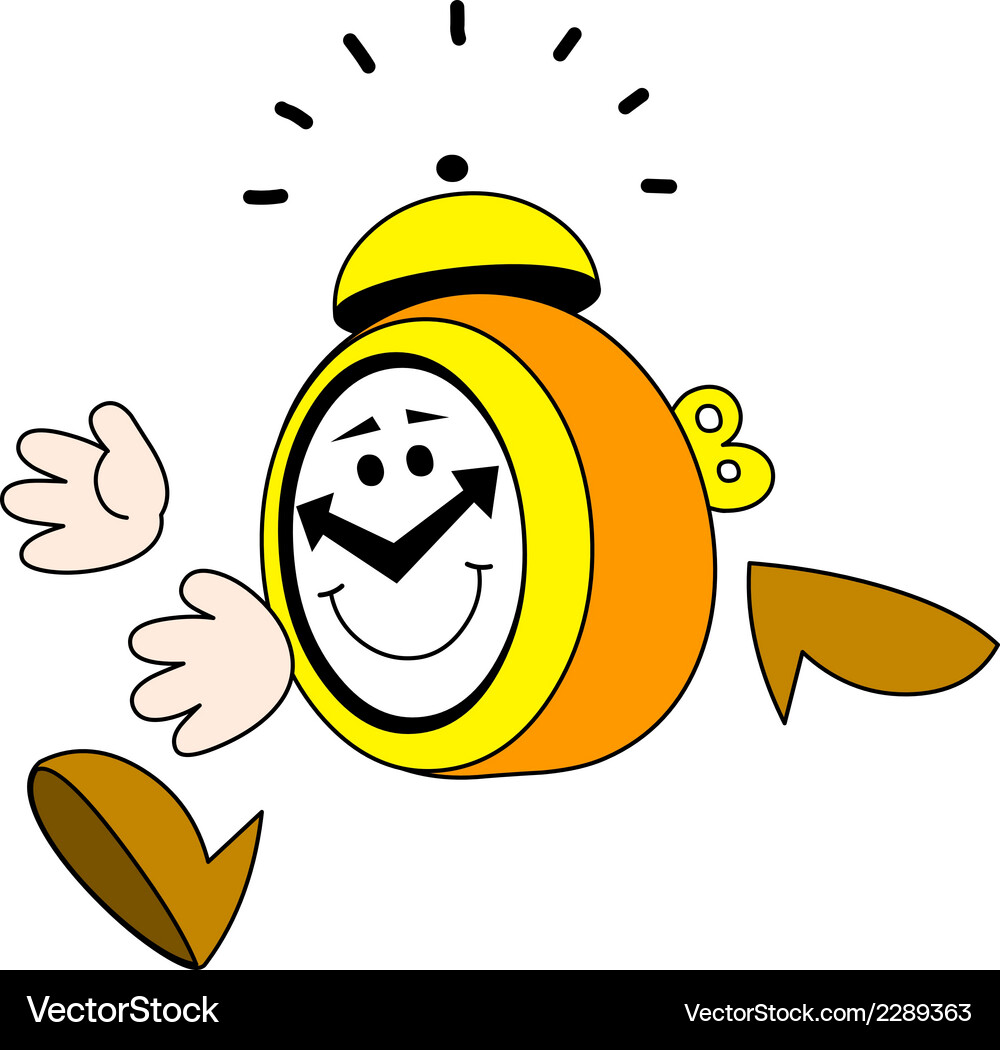 Running alarm clock Vector Image