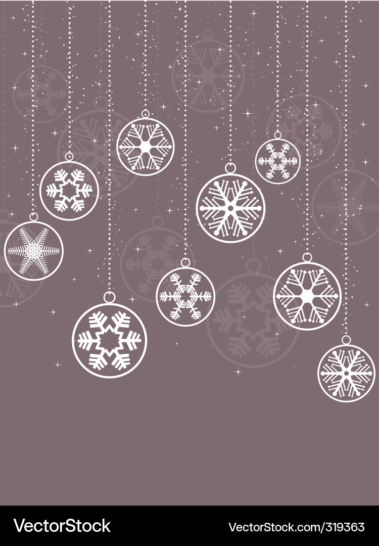 Snowflake background vector image