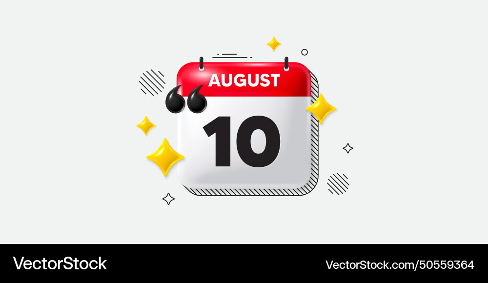 10th day of the month icon event schedule date 10th day of the month icon event schedule date vector image