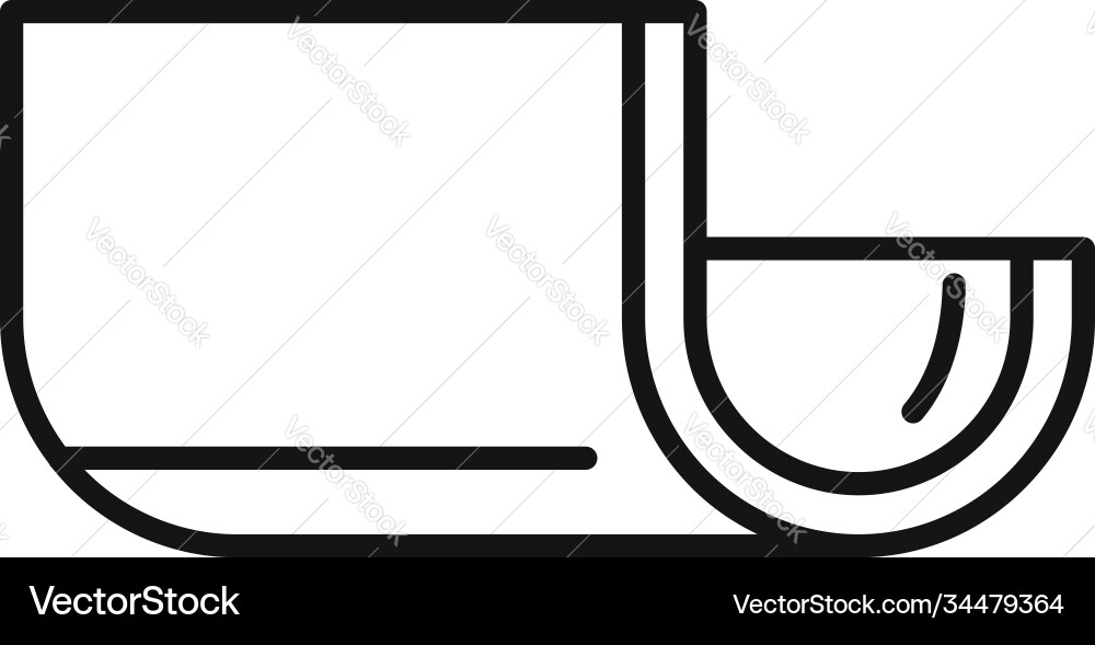 Architecture gutter icon outline style vector image