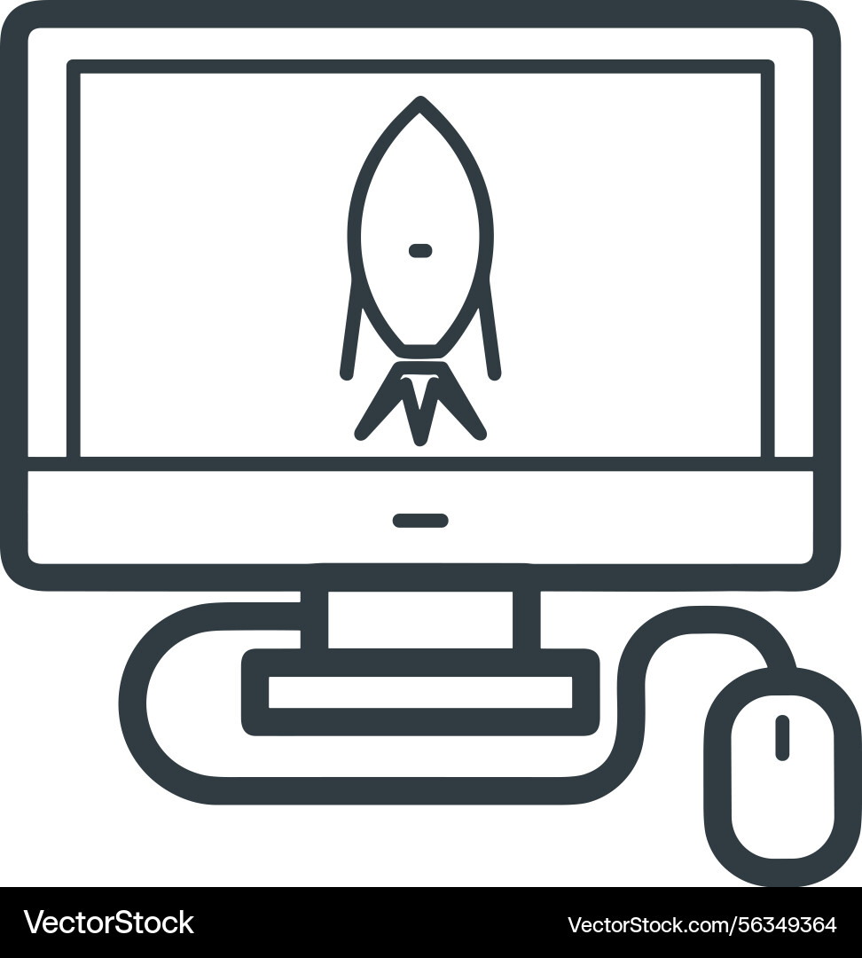 Computer icon symbol image Vector Image