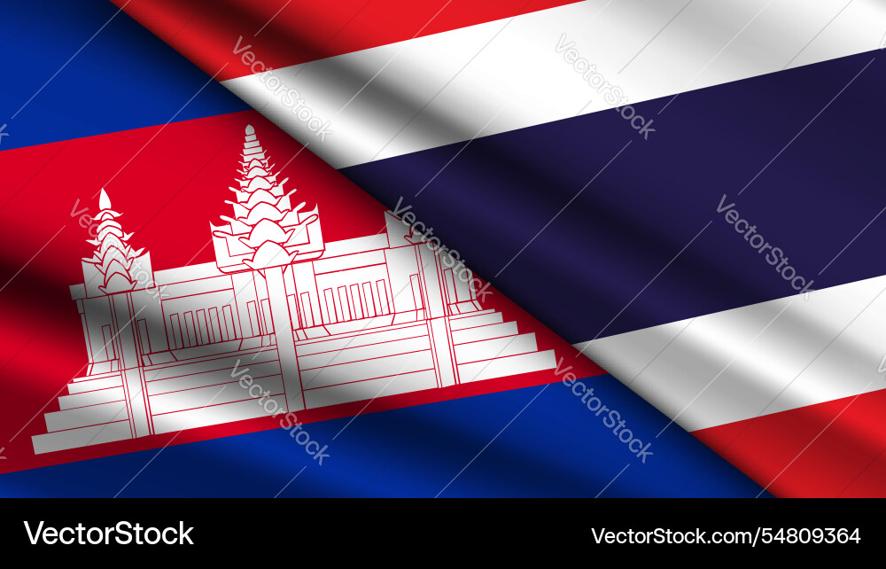 High quality background with two flags Vector Image
