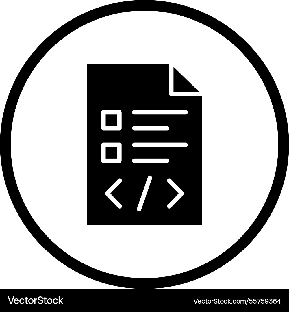 Script icon design Vector Image