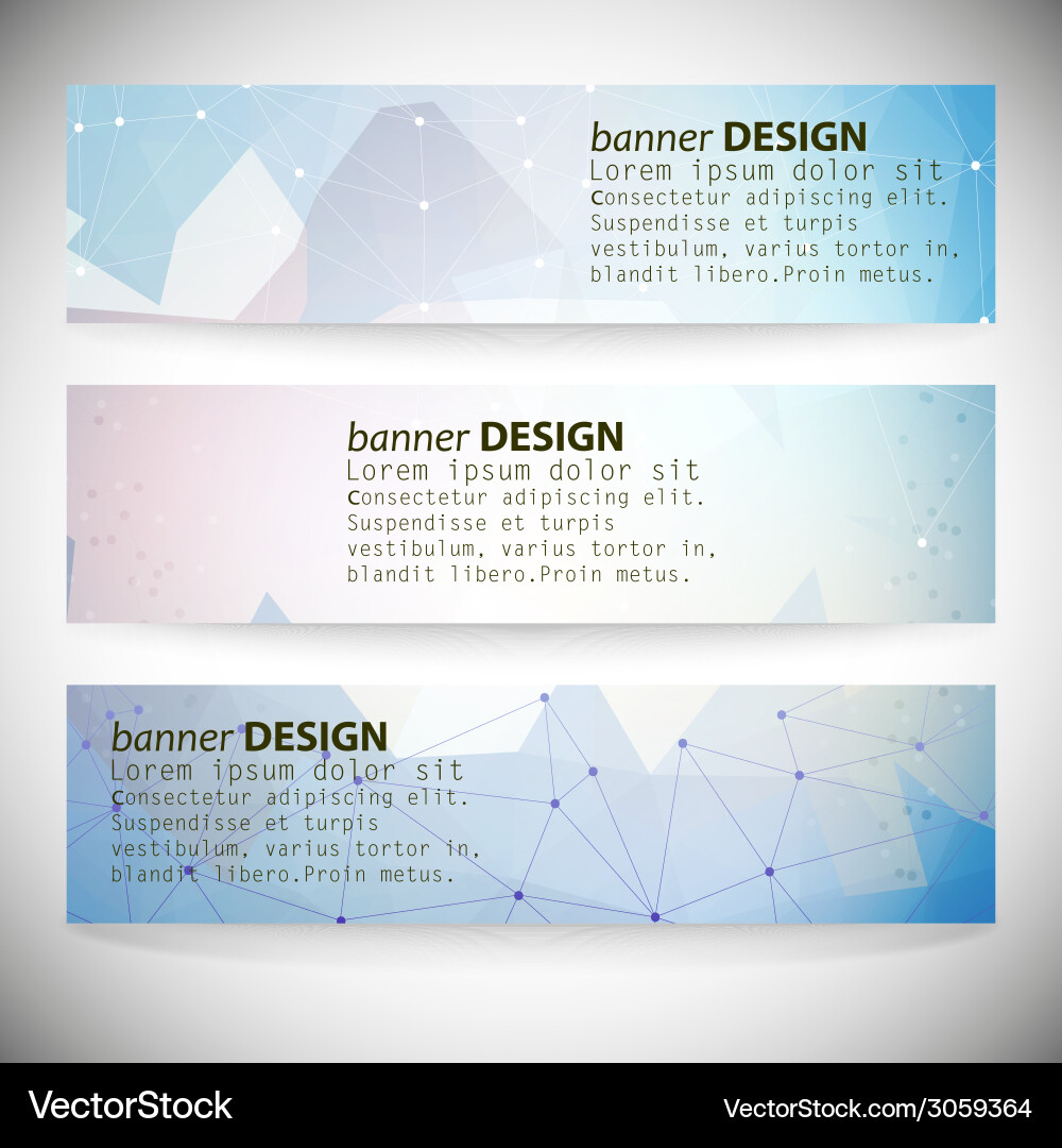 Set with polygonal abstract shapes circles lines vector image