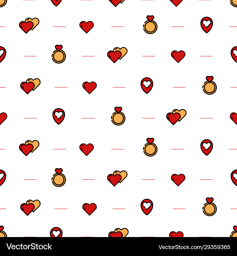 Set with geolocation and a ring in red Set with geolocation and a ring in red Vector Image
