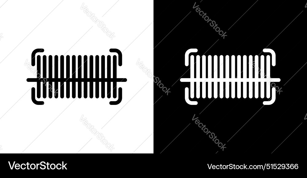 Barcode read icon set scan bar code symbol sku Vector Image