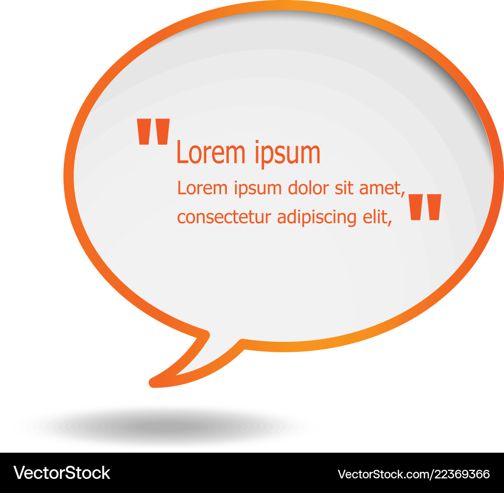 Orange speech bubbles isolated on white background Orange speech bubbles isolated on white background vector image