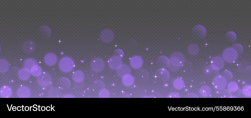Purple bokeh with stars and sparkles shiny Purple bokeh with stars and sparkles shiny vector image