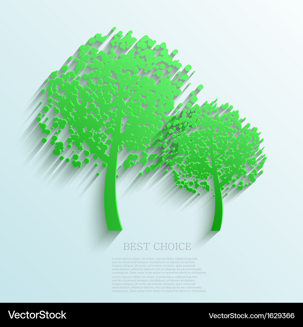 Tree background eps10 Vector Image