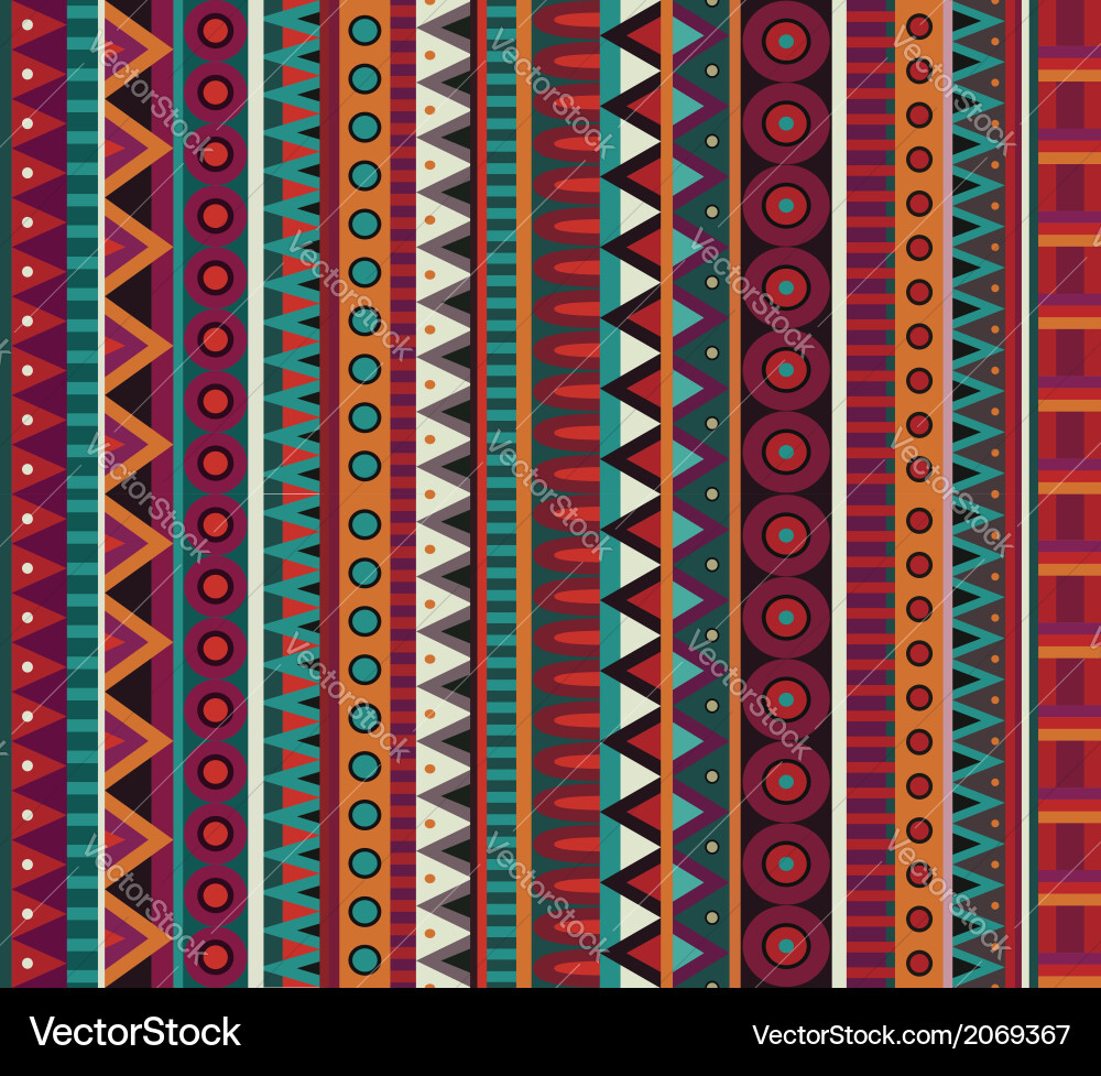 Abstract ethnic seamless pattern Royalty Free Vector Image