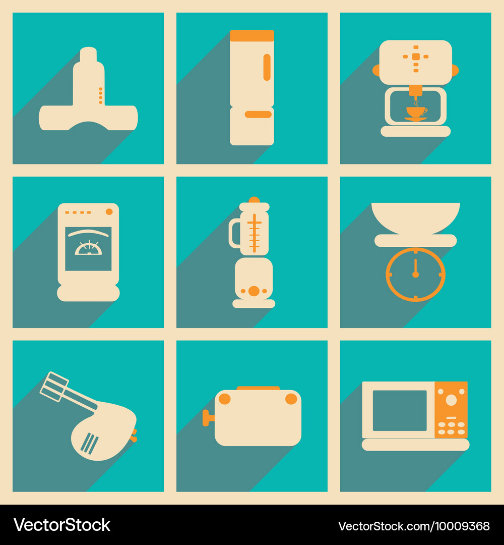 Flat with shadow concept and mobile application Vector Image