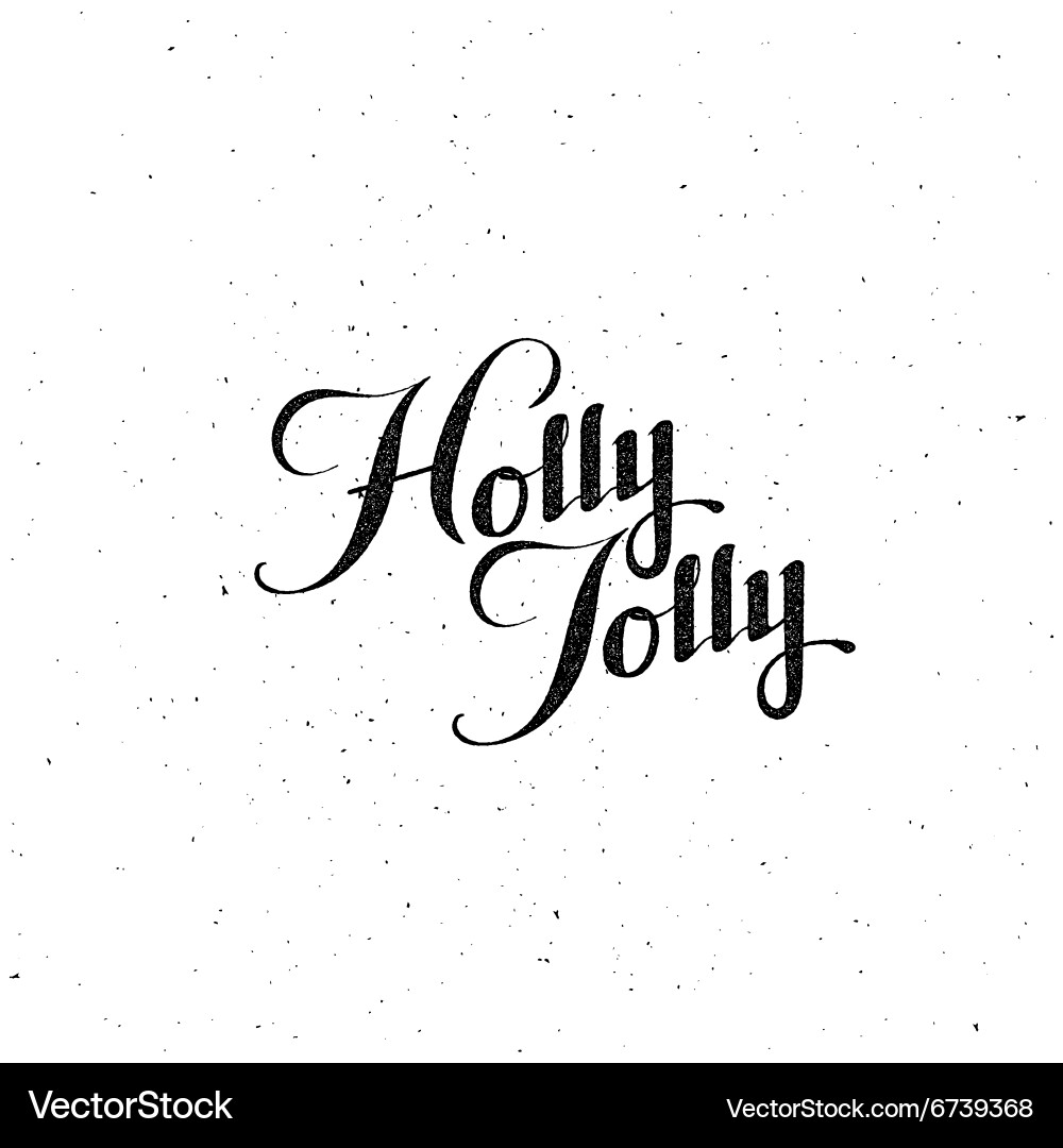 Holly jolly merry christmas Vector Image