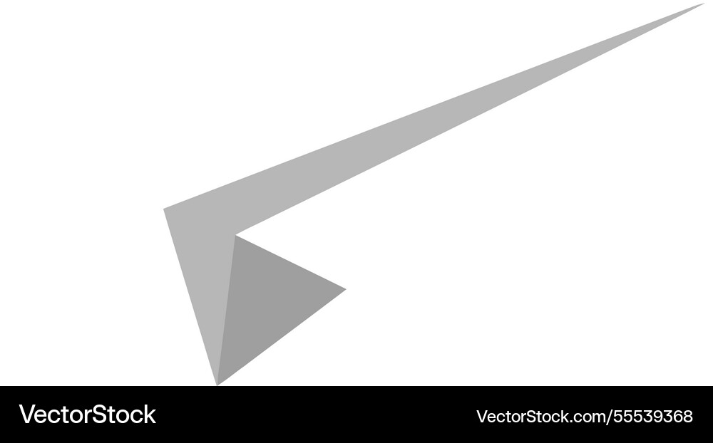 Minimalist arrow design with sharp lines Minimalist arrow design with sharp lines vector image