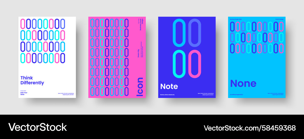 Modern Report Template - Abstract Layout Vector Image