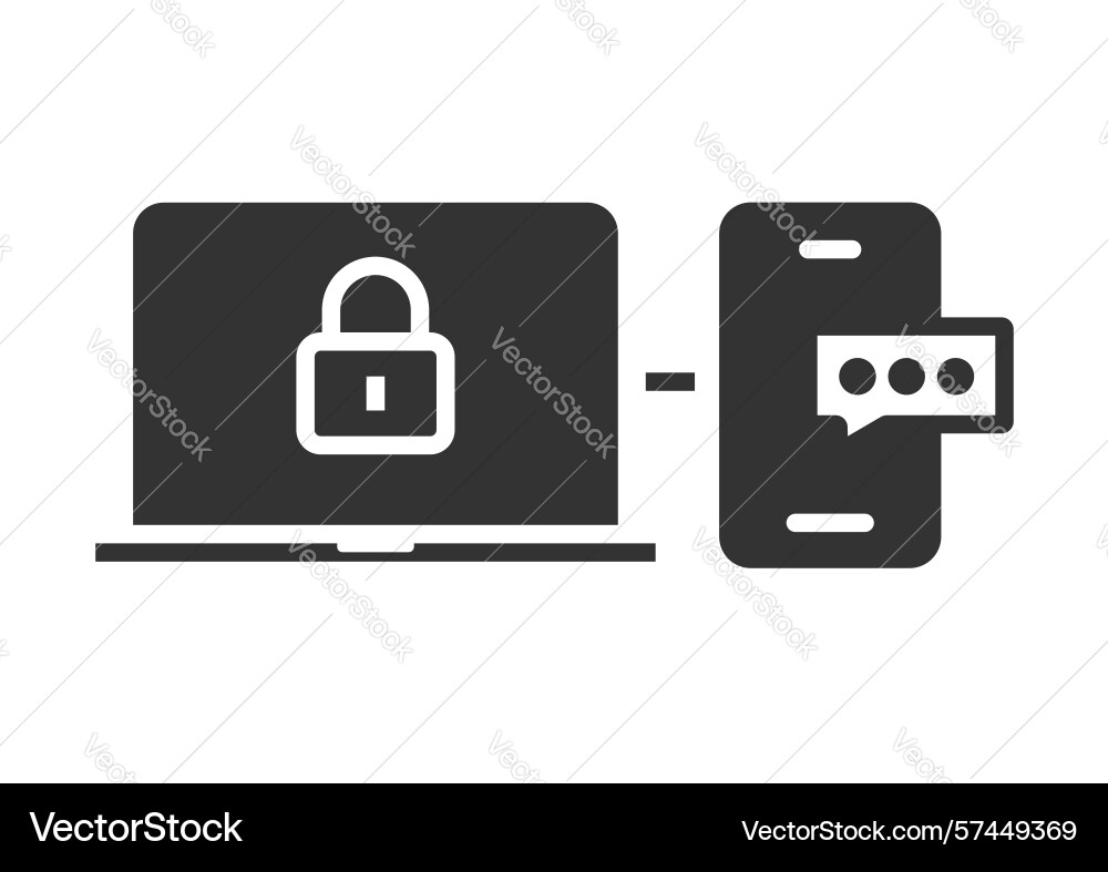 2fa password verification icon 2 factor 2fa password verification icon 2 factor vector image