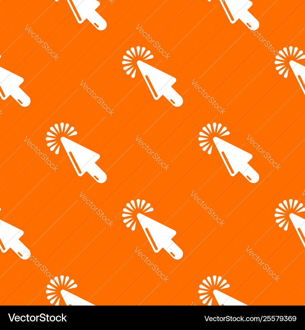 Cursor website pattern orange Cursor website pattern orange vector image