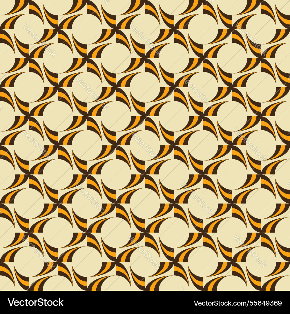 Geometric seamless pattern with circular vector image