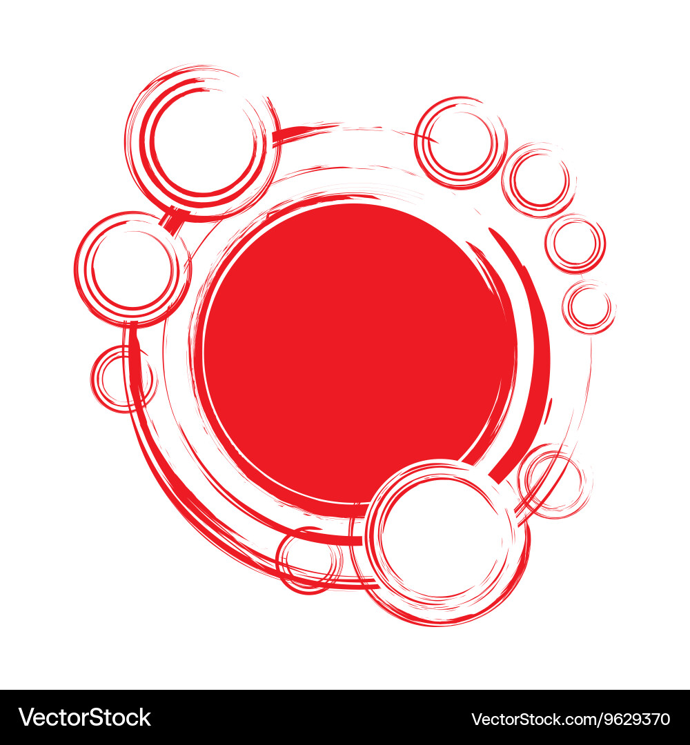 Abstract circles background with blank space vector image