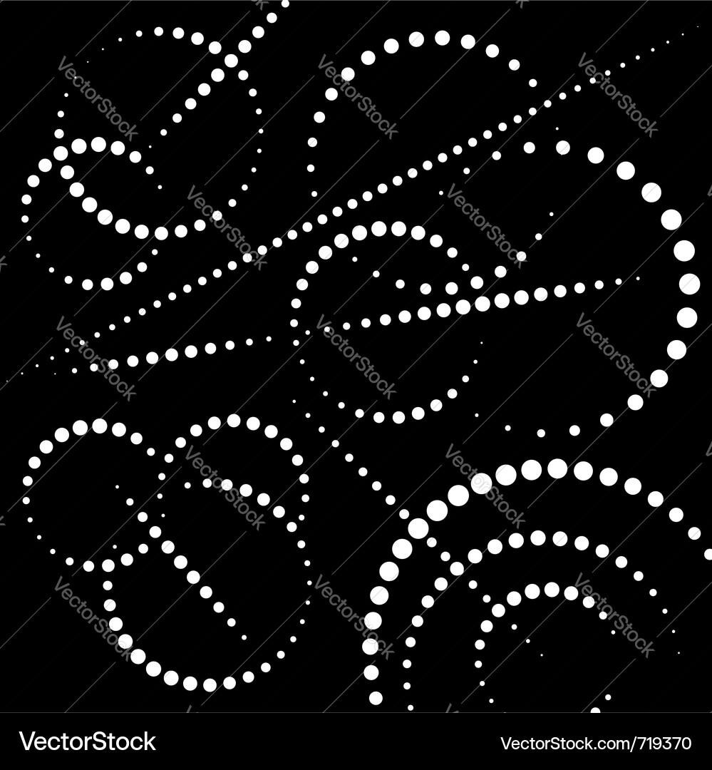 Dotted Circle Pattern Vector Image