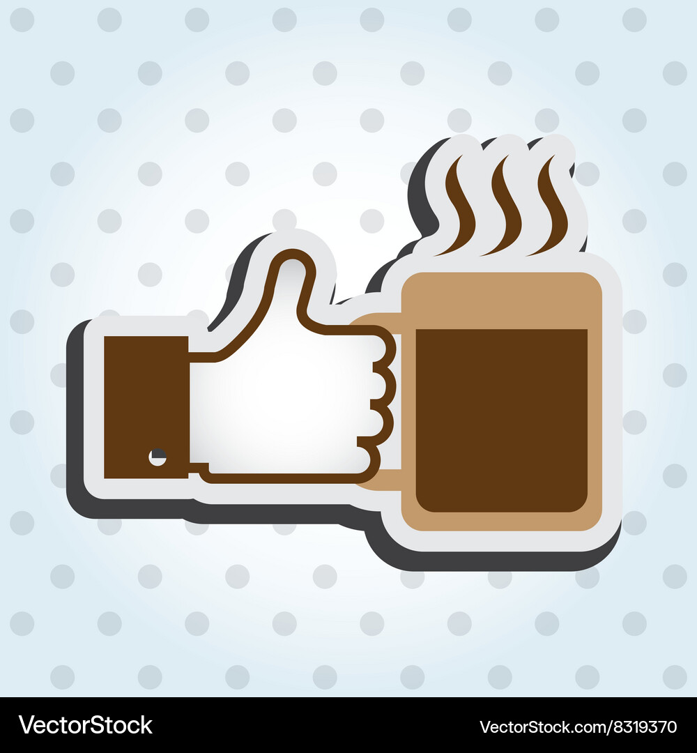 Hand like and elements design Vector Image