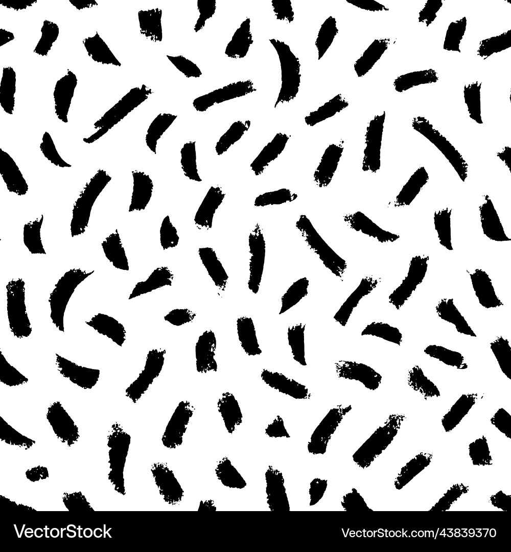 Seamless pattern with small brushstrokes and dash Seamless pattern with small brushstrokes and dash Vector Image