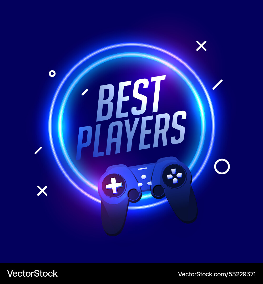 Digital game controller background with glowing Digital game controller background with glowing vector image