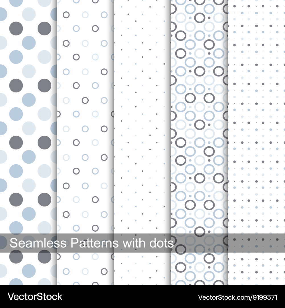 Dotted Pattern Collection vector image