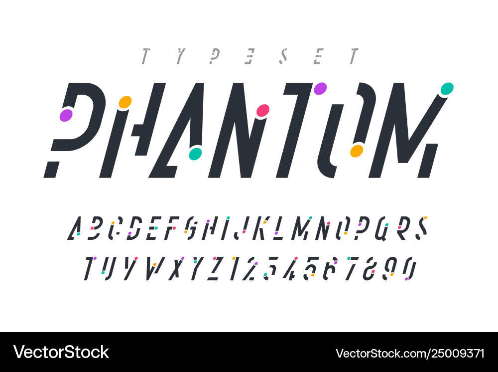 Original trendy schriftart design alphabet Original trendy schriftart design alphabet vektorbild