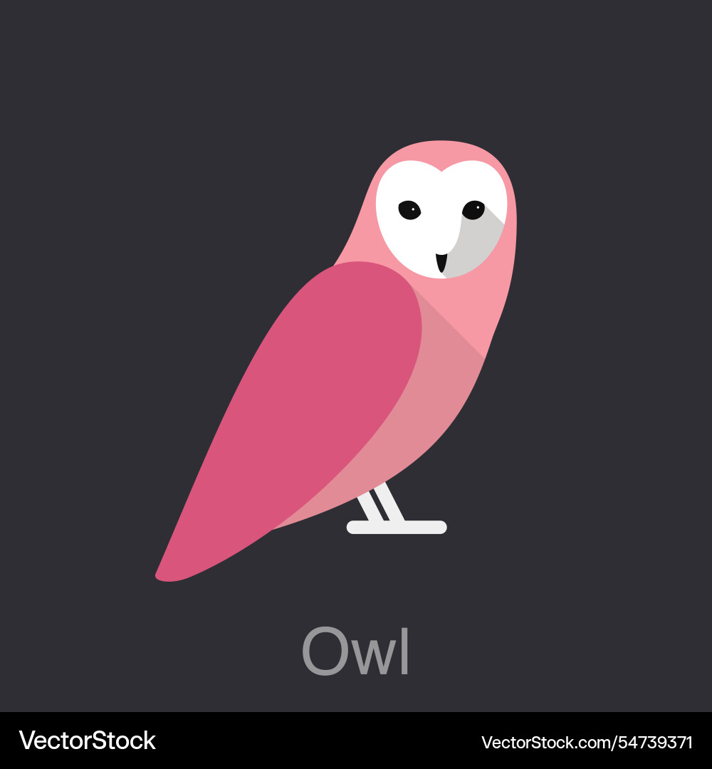 Owl face front bird series user interface Owl face front bird series user interface Vector Image