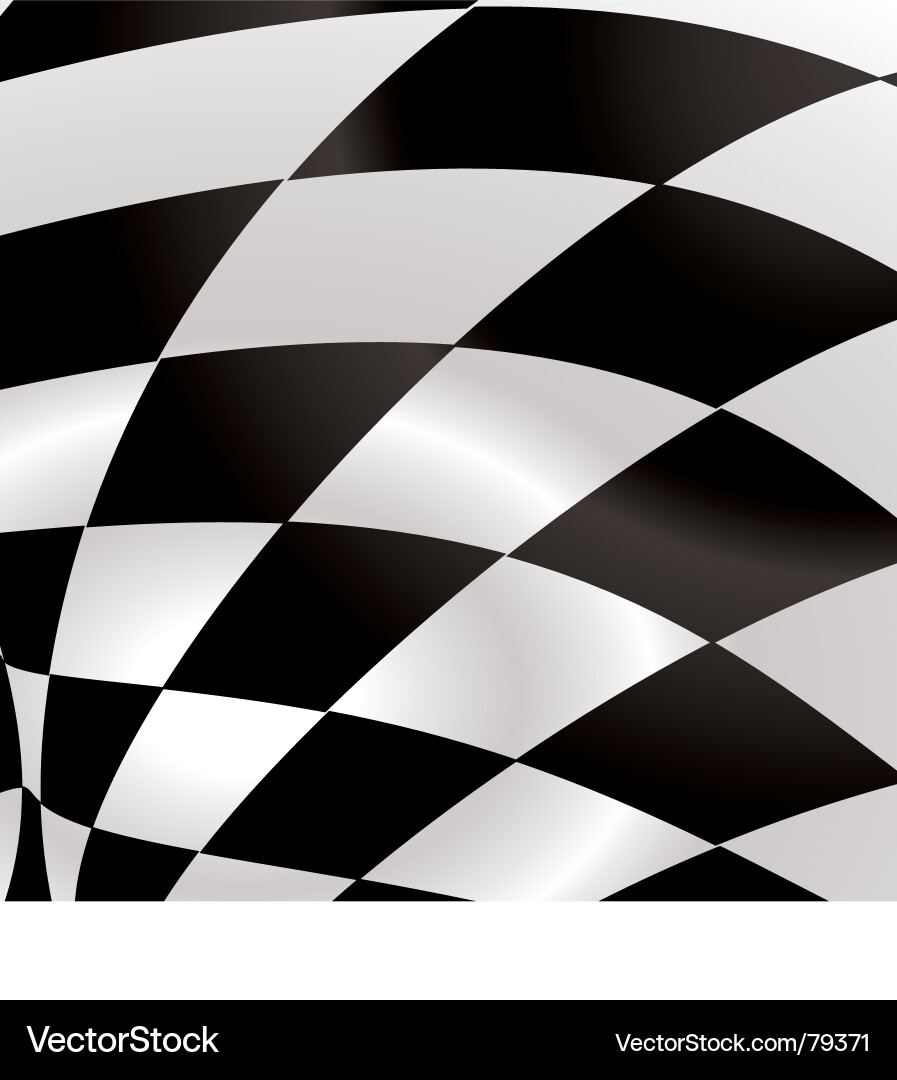 Waved Checkerboard Pattern Vector Image