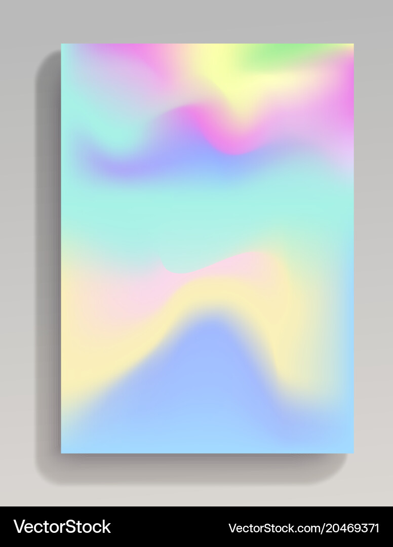 Wavy cold colored gradient backdrop Royalty Free Vector