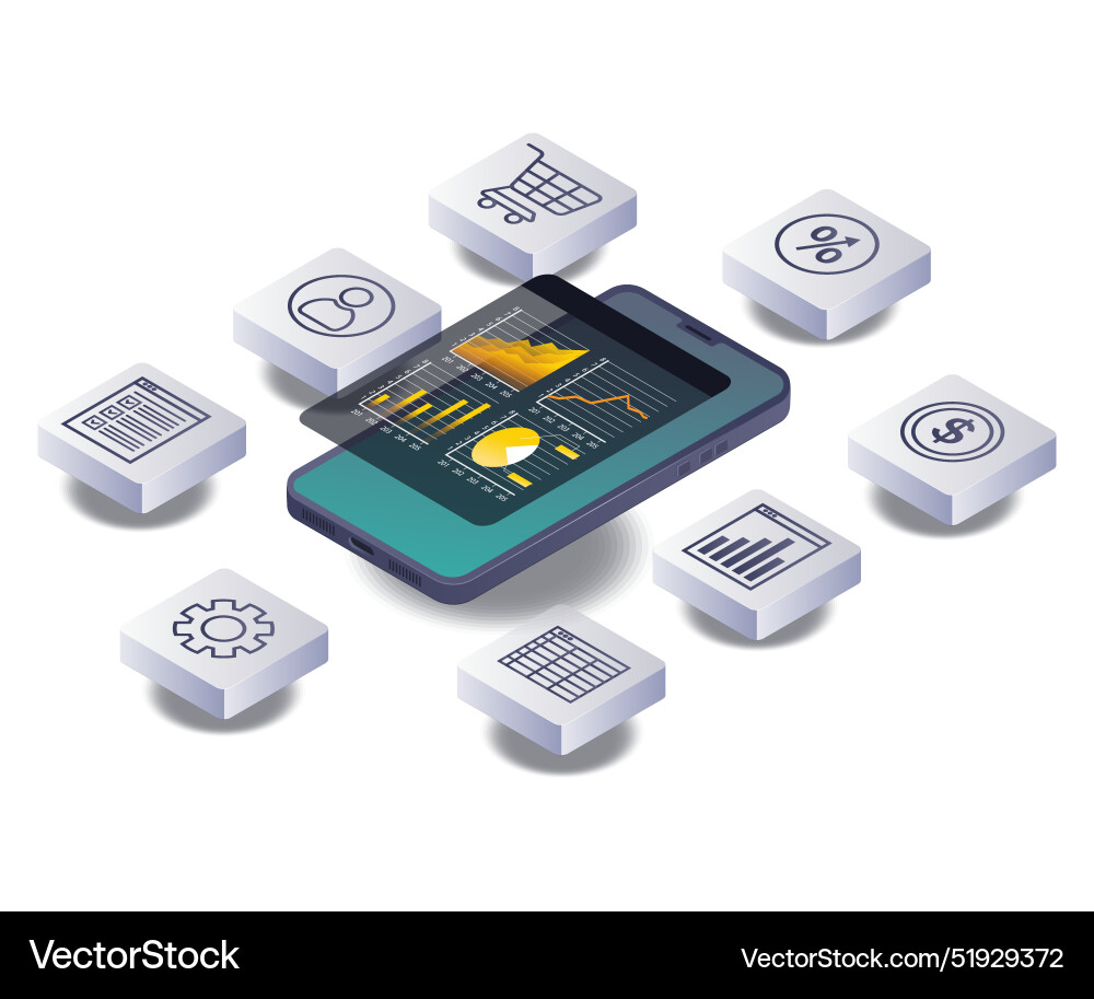 Erp applications for analyzing and developing Erp applications for analyzing and developing Vector Image