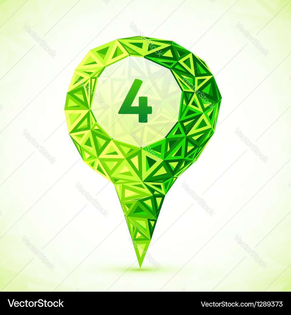 Abstract Location Pointer - Triangles vector image