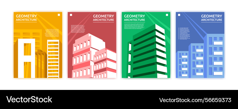 Abstract minimal architecture building geometry Abstract minimal architecture building geometry vector image
