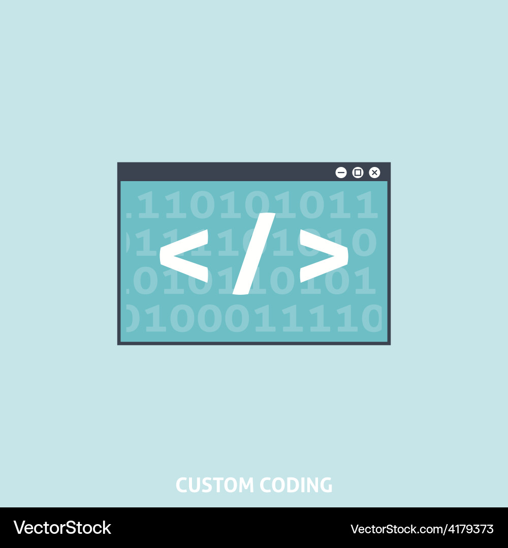 Moderne Coding-Konzepte vektorbild