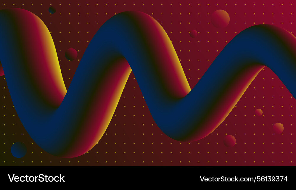 Abstract fluid gradient shape background vector image