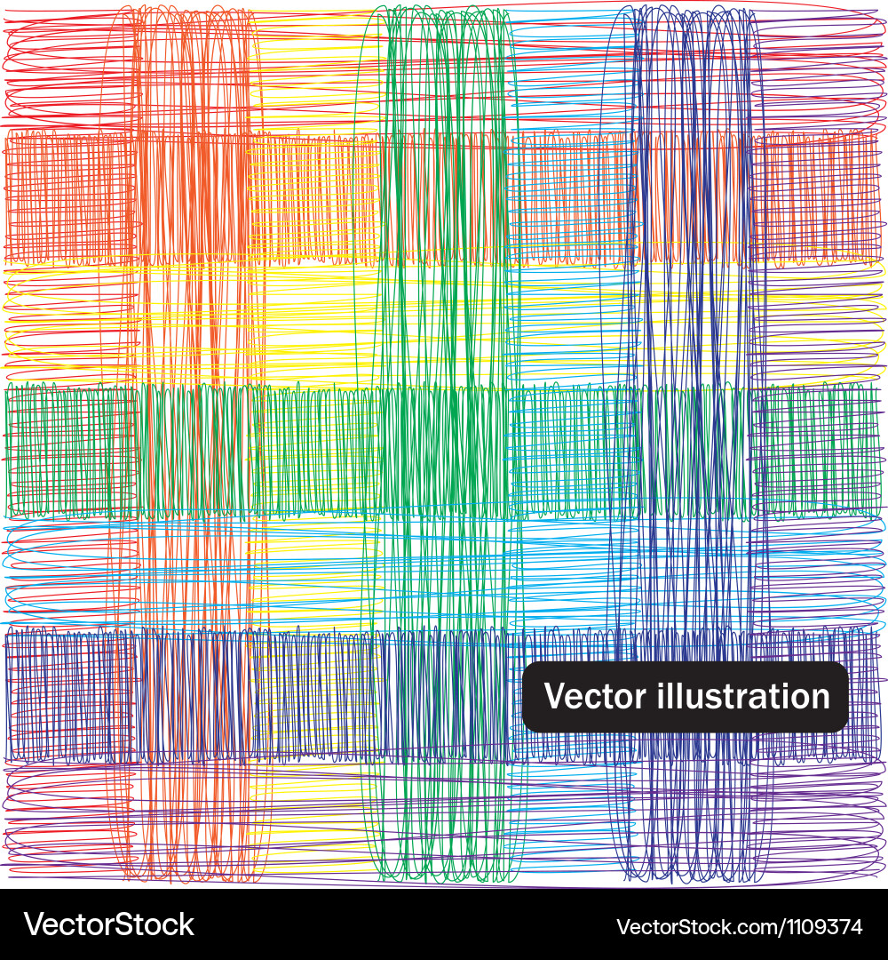 Chromatic Color Block Pattern Vector Image