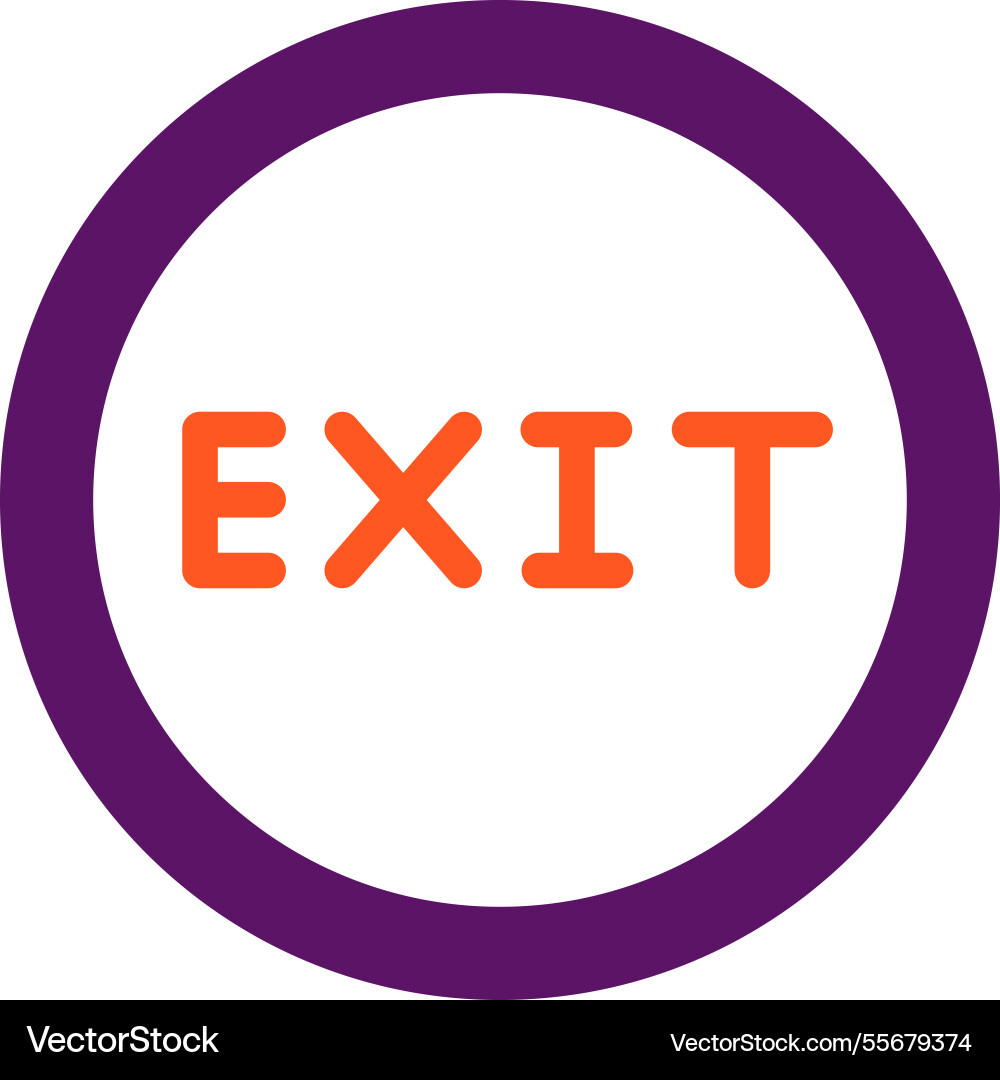 Exit icon design Vector Image