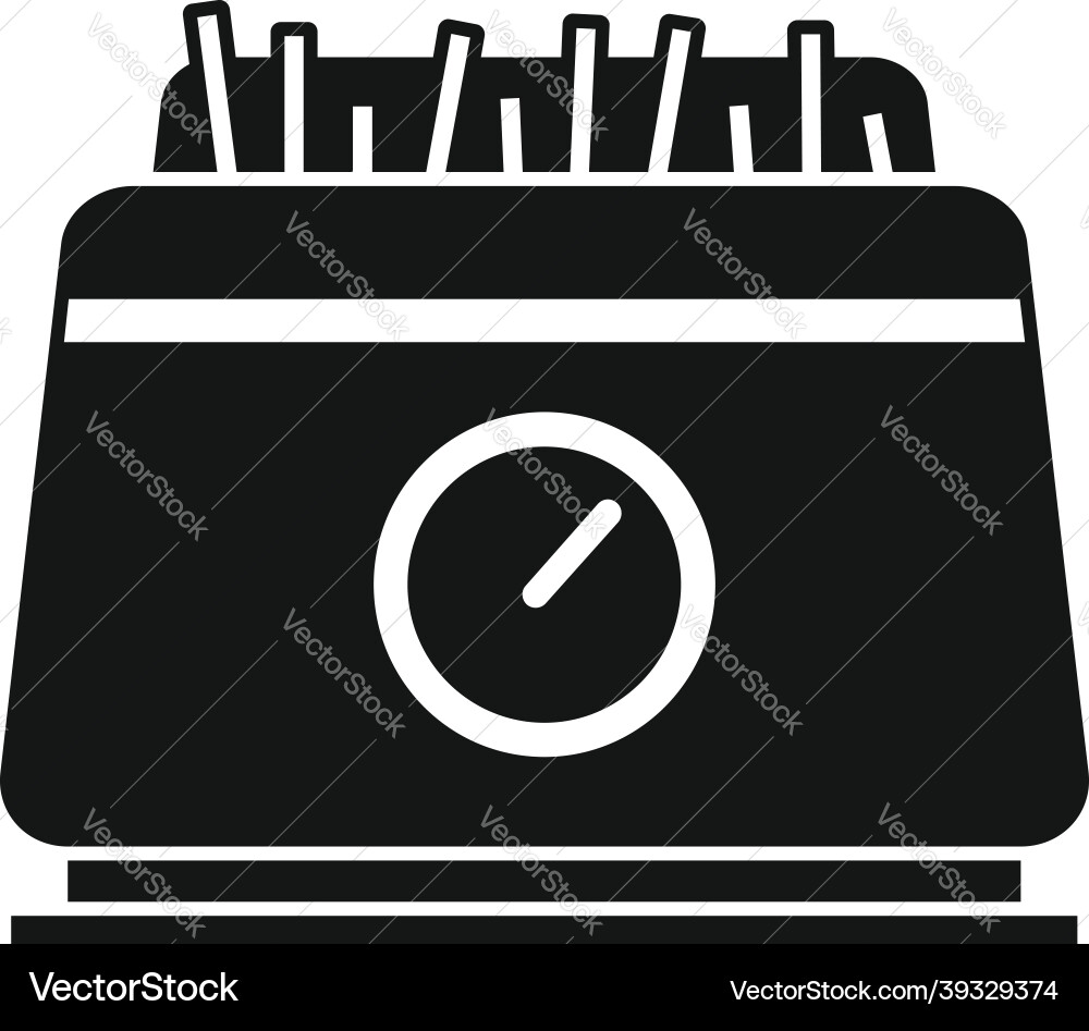 Fry appliance icon simple deep fryer Fry appliance icon simple deep fryer vector image