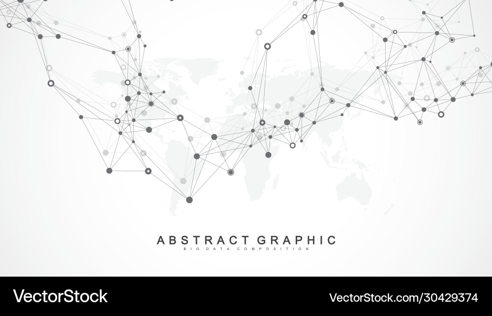 Geometric abstract background with connected line Geometric abstract background with connected line vector image
