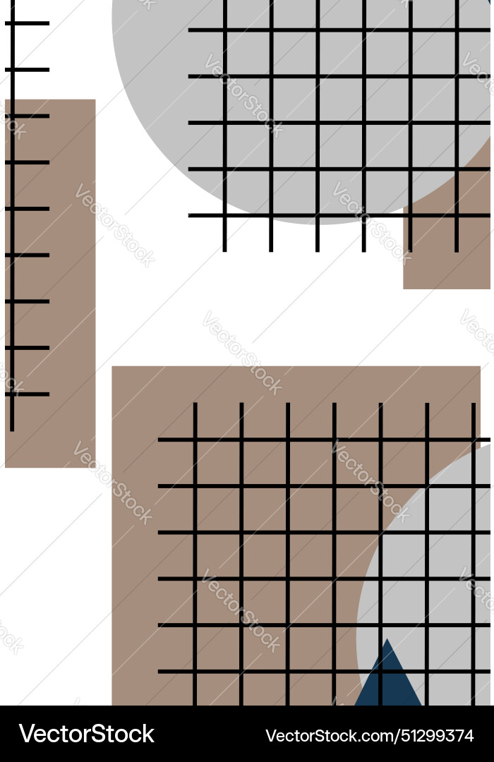 Seamless pattern with abstract geometric shapes Vector Image