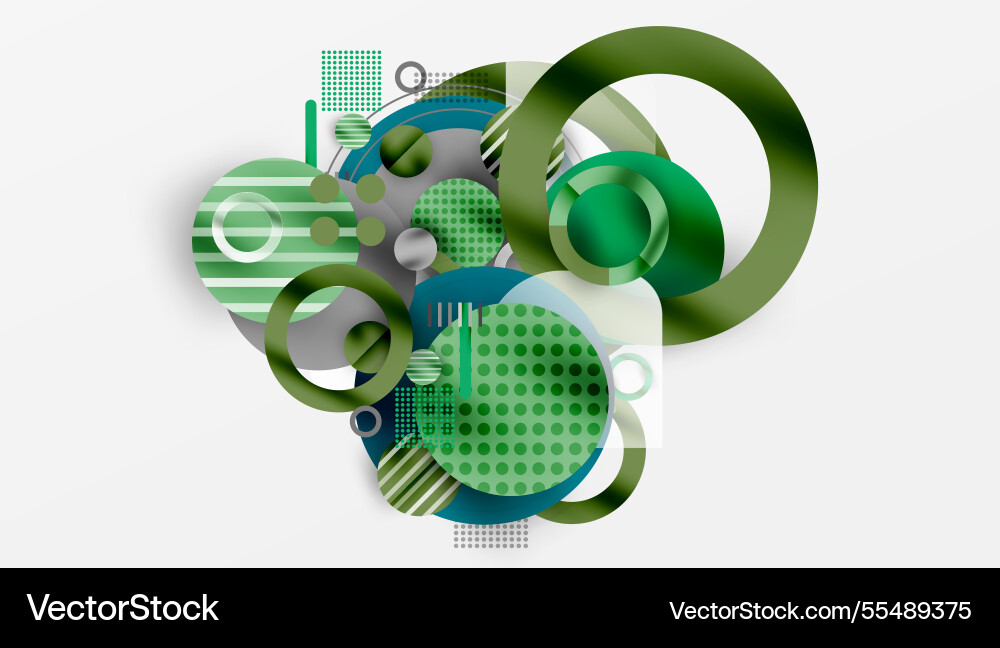 Abstract circle design with overlapping Abstract circle design with overlapping Vector Image