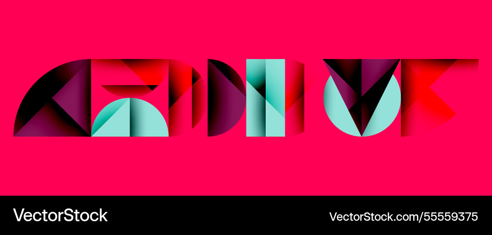 Abstract geometric pattern with intersecting Vector Image