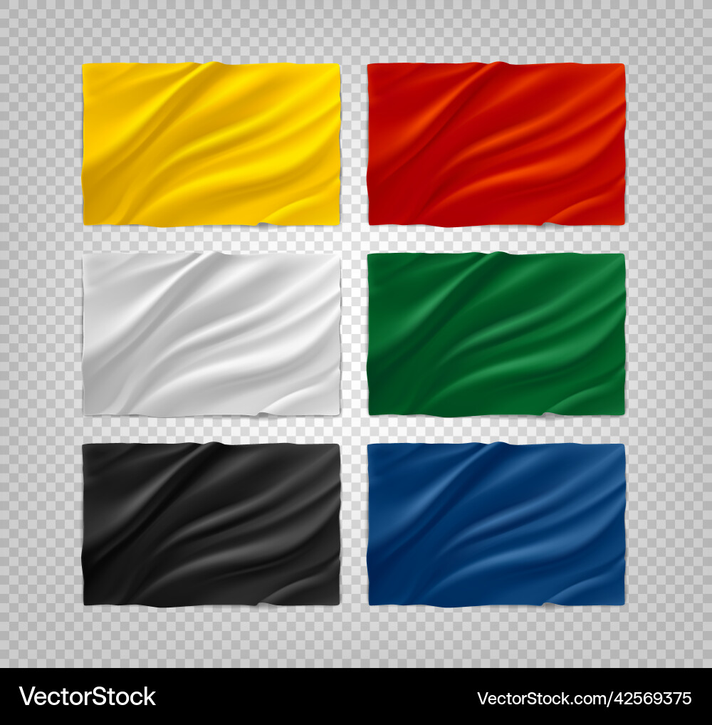 Color clean banners 3d clipart vector image